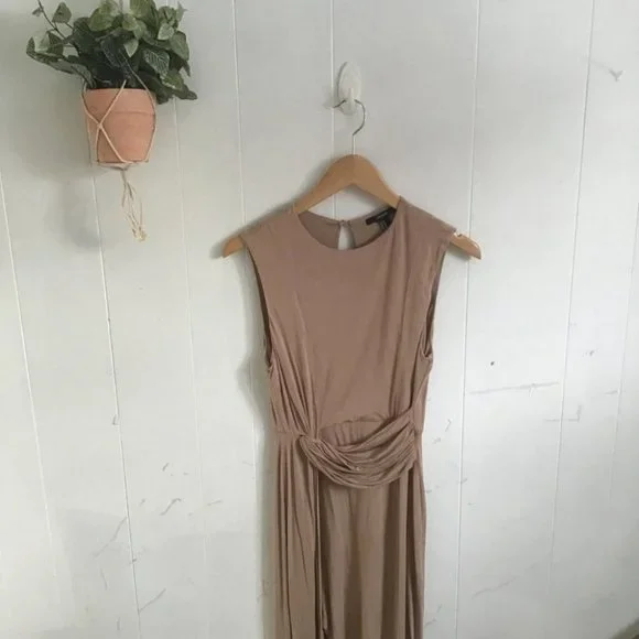 Forever 21 Tan High Slit Maxi Dress - Picture 3 of 9